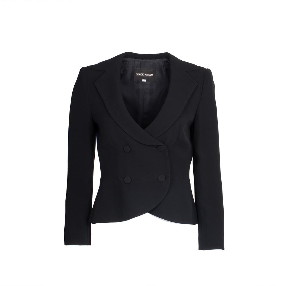 Giorgio Armani Size 36 Black Coat