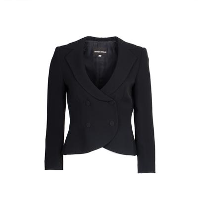 Giorgio Armani Size 36 Black Coat