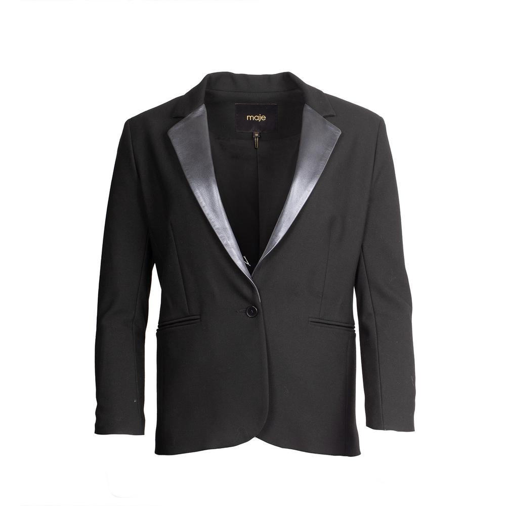 Maje Size 38 Black Jacket