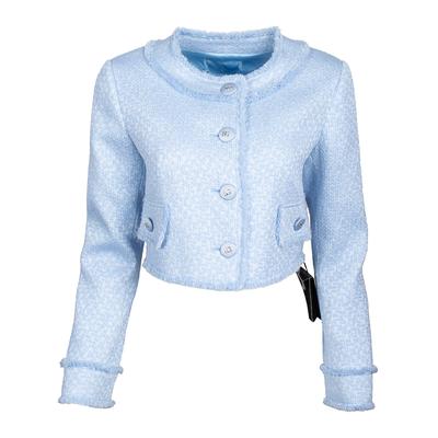Dolce & Gabbana DNA Frayed Size 40 Cropped Jacket