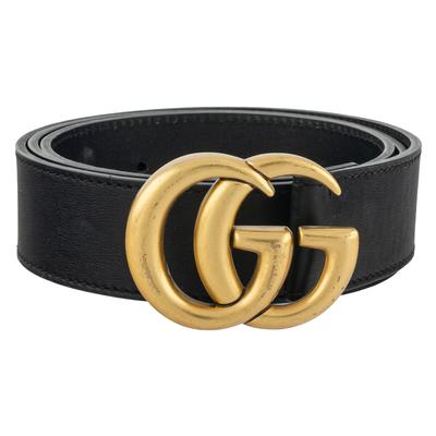 Gucci Size 90/36 Black Marmont Belt