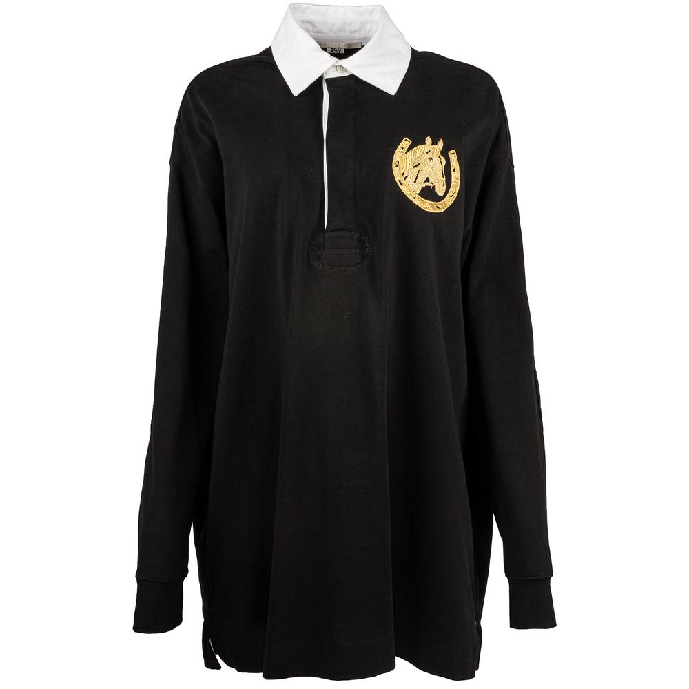 Stella Mccartney Size Xl Black Horse Short Dress