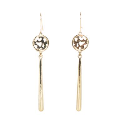 14KYG Bar Drop Earrings
