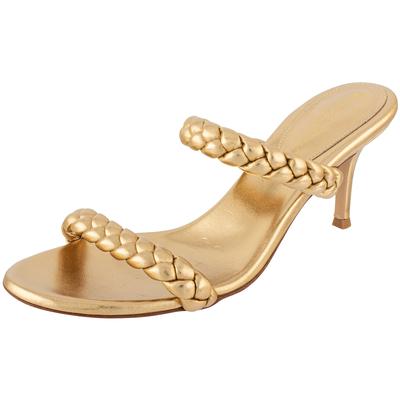 Gianvito Rossi Size 38.5 Gold Sandals