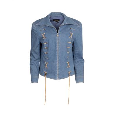 Escada Size 44 Blue Denim Jacket