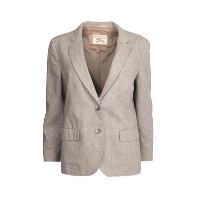 Vintage Burberry Grey Wool Blazer