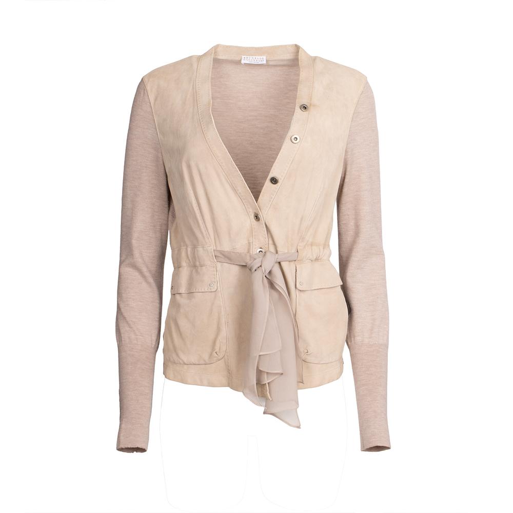 Brunello Cucinelli Tan Cashmere Top