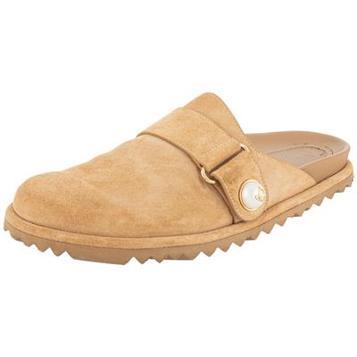 Jimmy Choo Size 39.5 Beige Fayence Mules