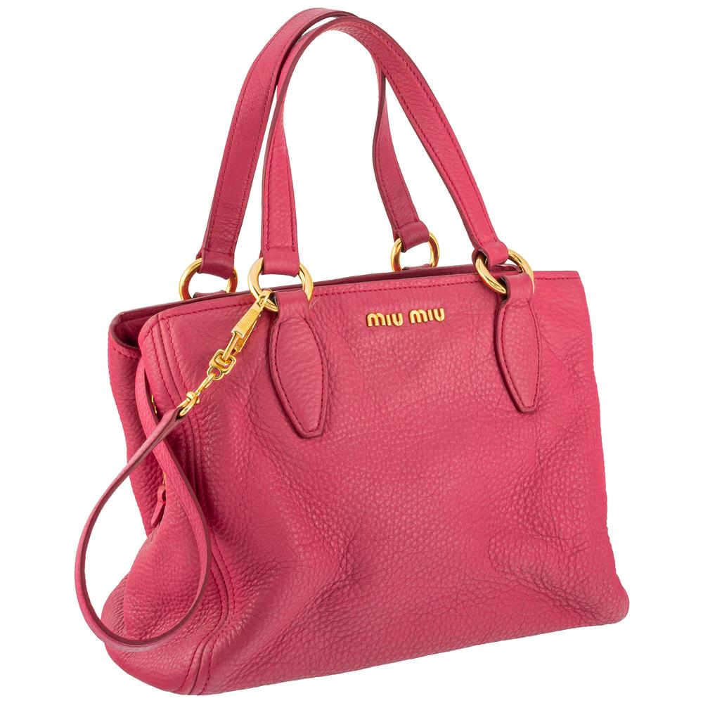 Miu Miu Pink Leather Handbag