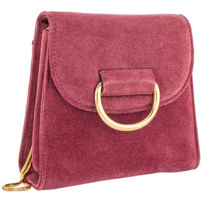 Little Liffner Pink Suede Evening Bag