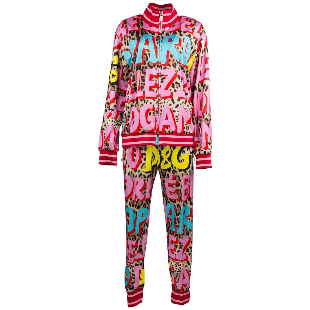 Dolce & Gabbana Size 48 Multicolor Leopard Print Set