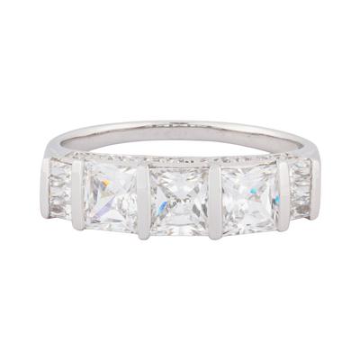 14K Gold Band Size 10 Cubic Zirconia Ring