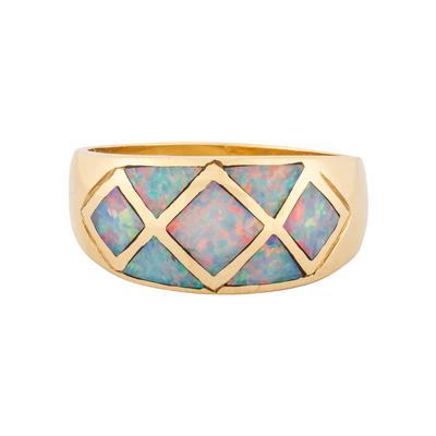 14K Gold Size 9 Opal Ring