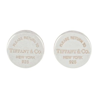 Tiffany & Co. Silver Return Tiffany Circle Earrings