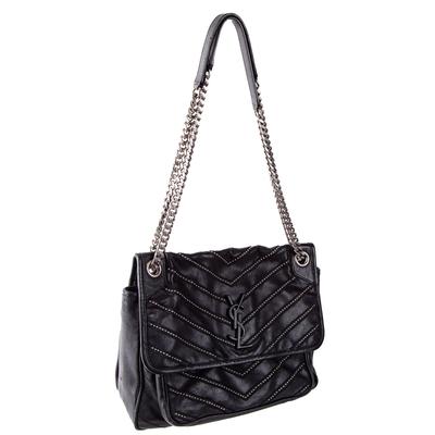 Saint Laurent Niki Monogram Black Micro Studded Bag