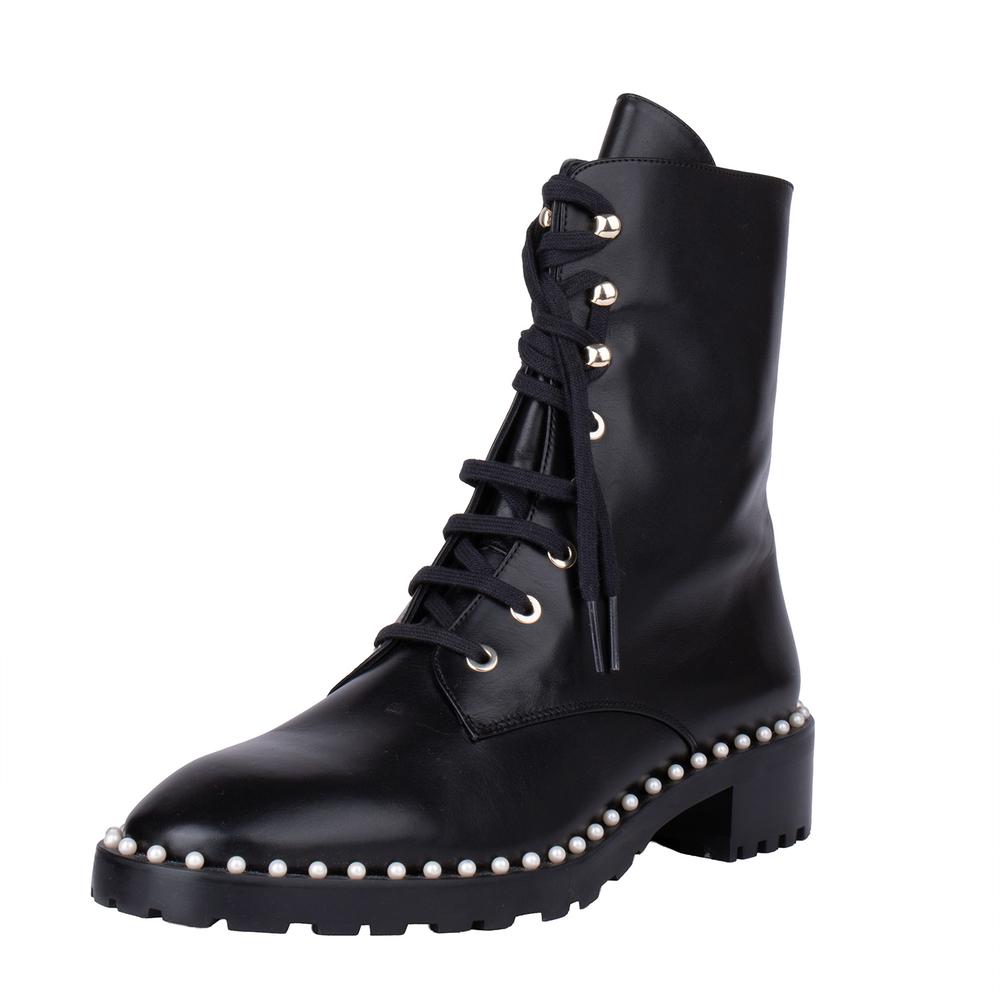 Stuart Weitzman Size 7 Black Leather Boots