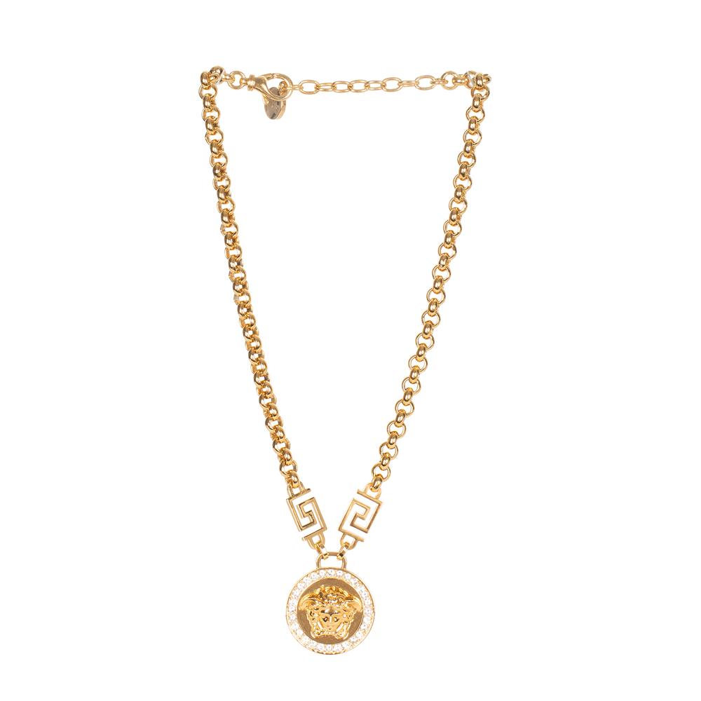 Versace La Medusa Crystal Necklace