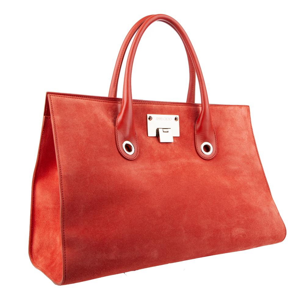 Jimmy Choo Orange Suede Handbag