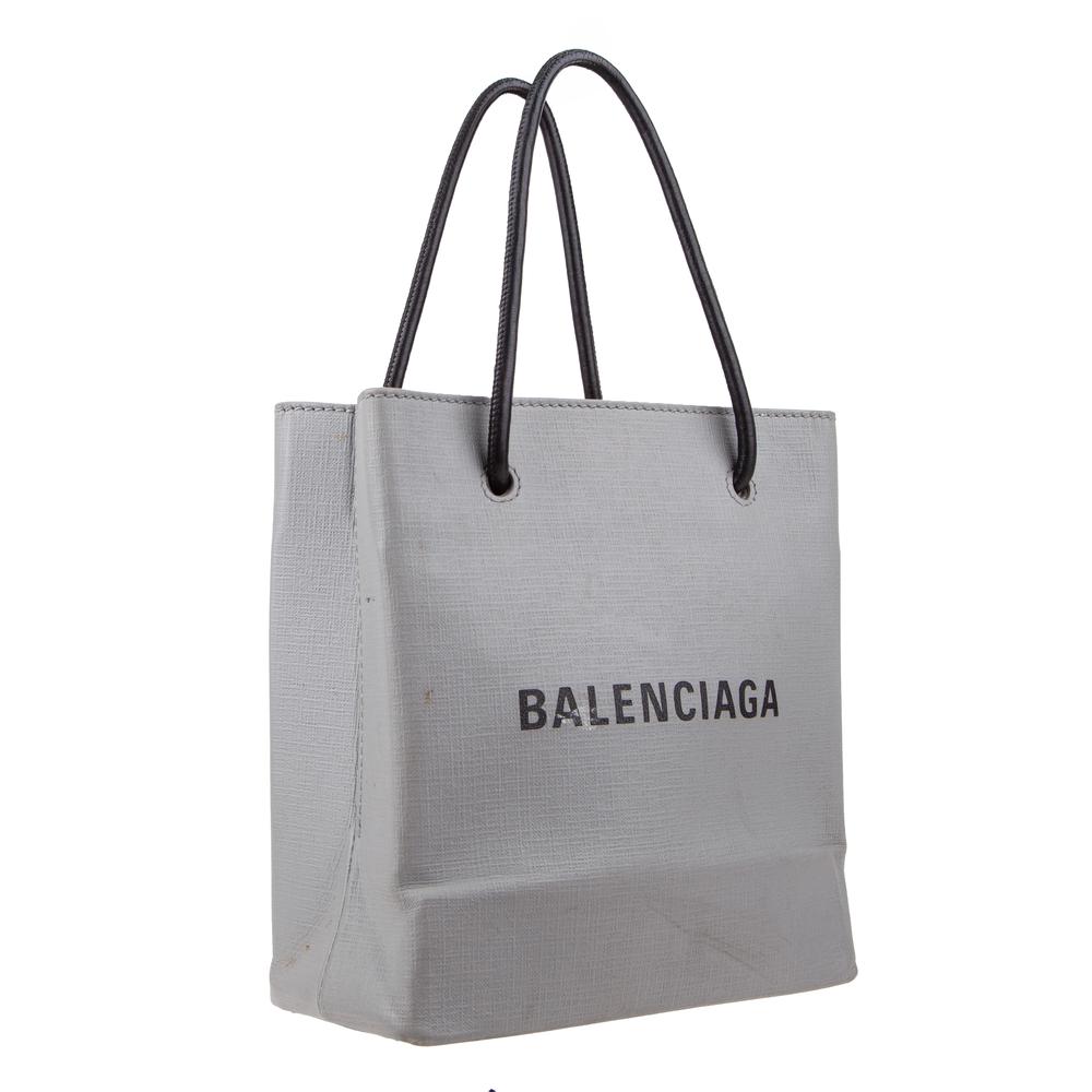 Balenciaga Grey Mini Tote Crossbody