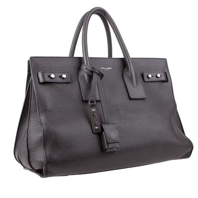 Saint Laurent Grey Leather Tote