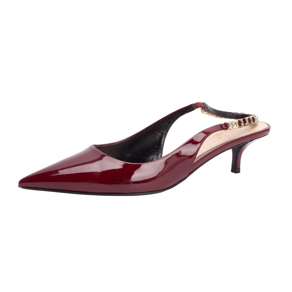 Gucci Size 38 Patent Leather Heels