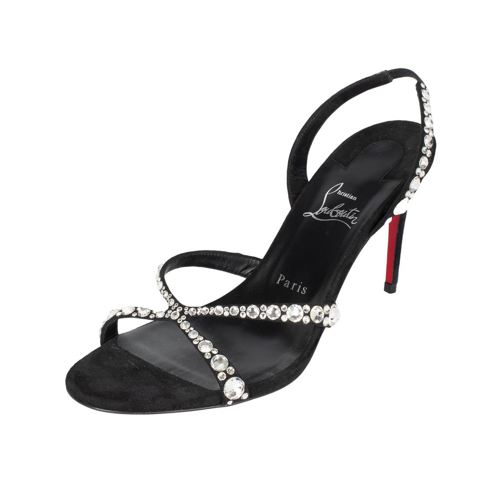Christian Louboutin Emilie Strass Size 40 Slingback Sandals