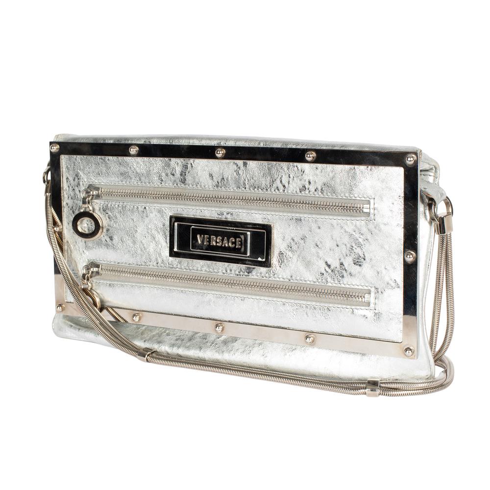 Versace Metallic Clutch