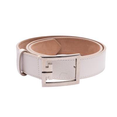 GIvenchy White Leather Belt