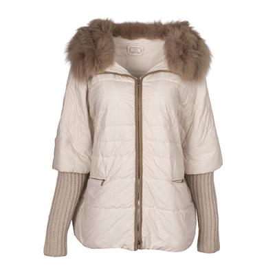 Agnona Size 44 White Cashmere Puffer