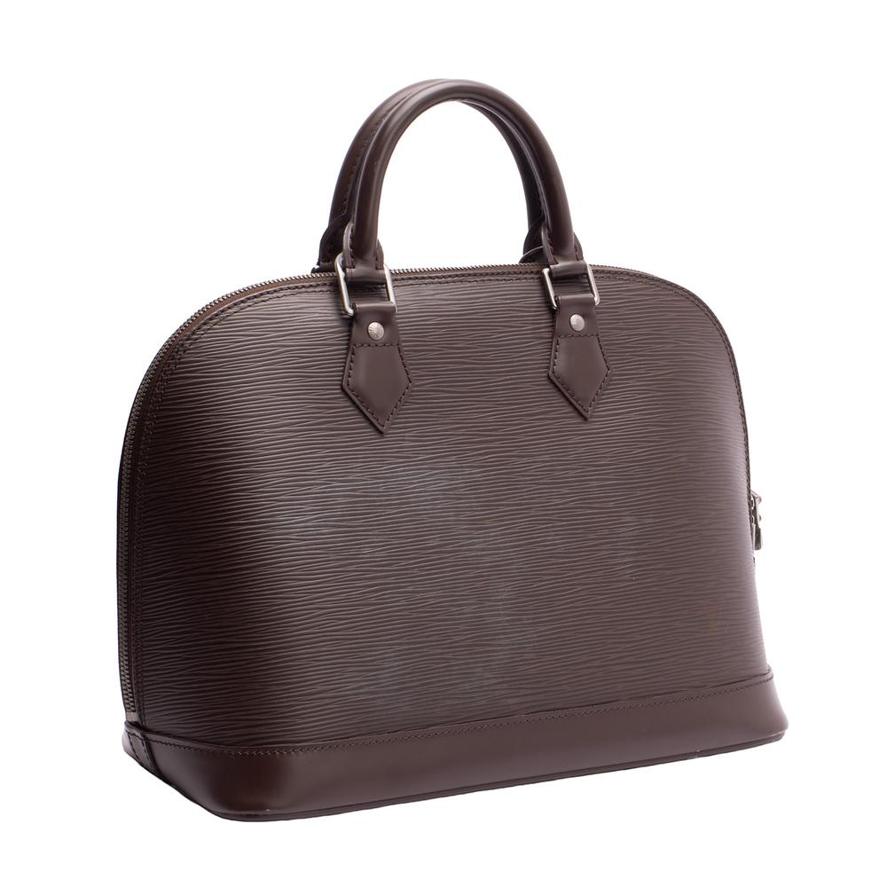 Louis Vuitton Brown Epi Alma Tote