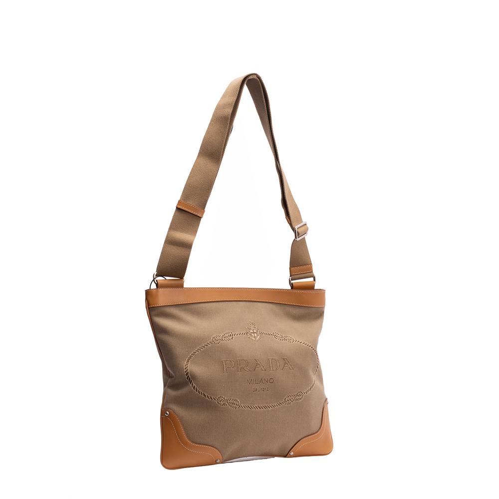Prada Tan Canvas Bag