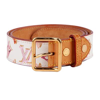 Louis Vuitton 2008 Richard Prince Pink Monogram Belt