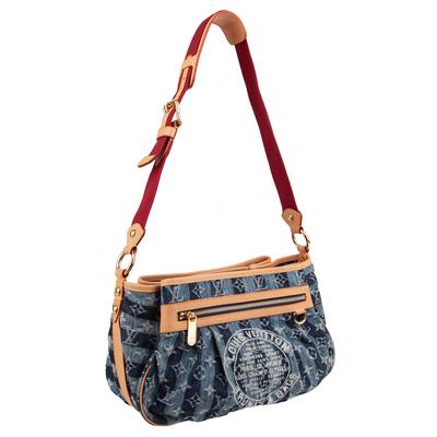 Louis Vuitton Blue Denim Monogram Handbag