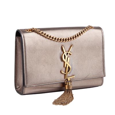 Saint Laurent YSL Silver Crossbody