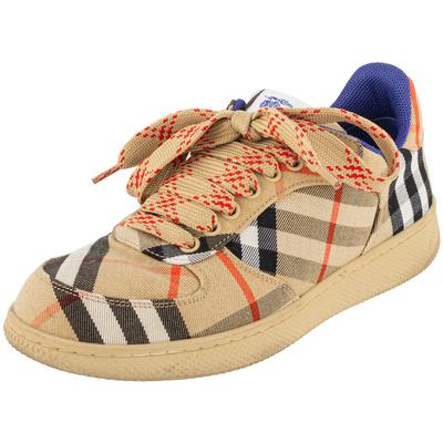 Burberry Size 38 Multicolor Check Terrace Sneakers