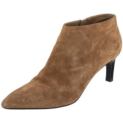Hermes Size 37 Brown Suede Boots