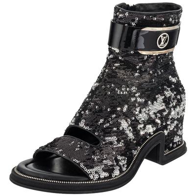 Louis Vuitton Size 38 Black Sequin Boots