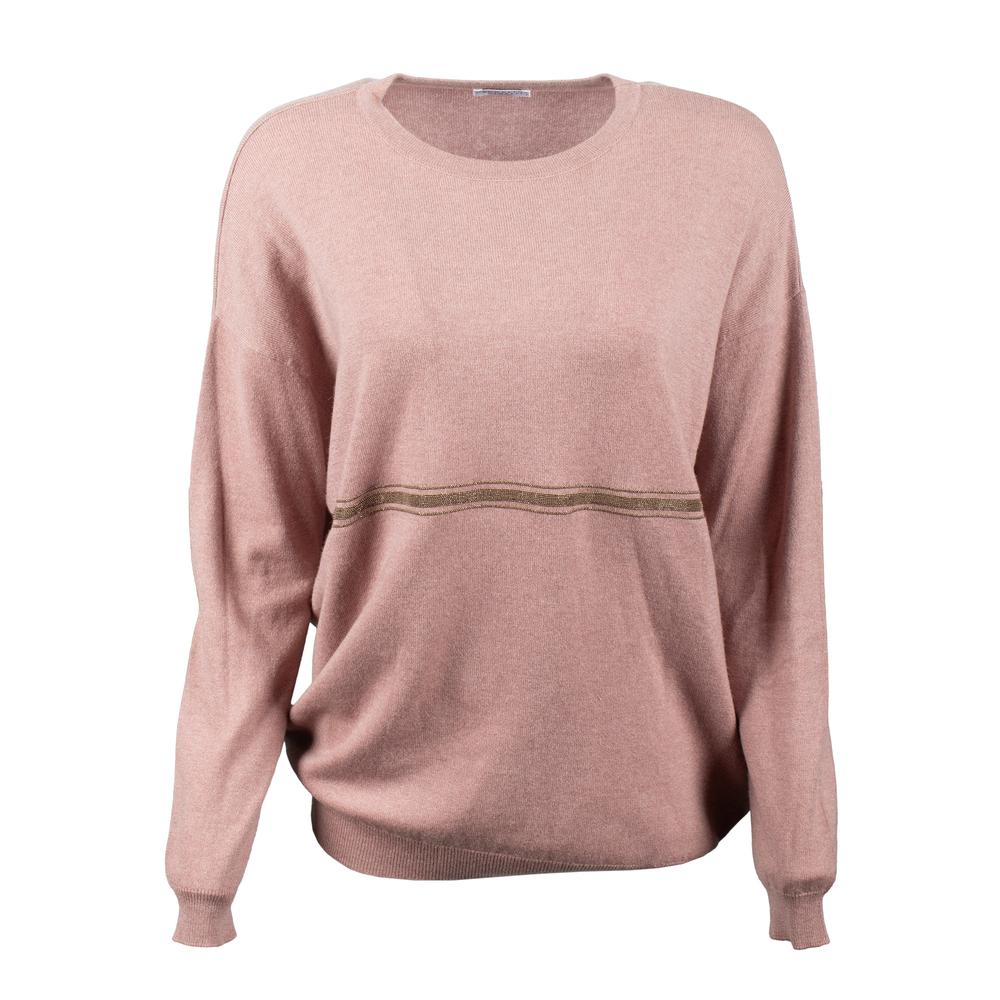 Brunello Cucinelli Monili Size Large Stripe Sweater