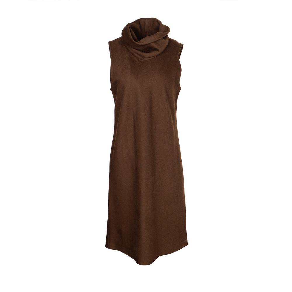Peter Cohen Medium Cashmere Cowl Neck Sleeveless Dress