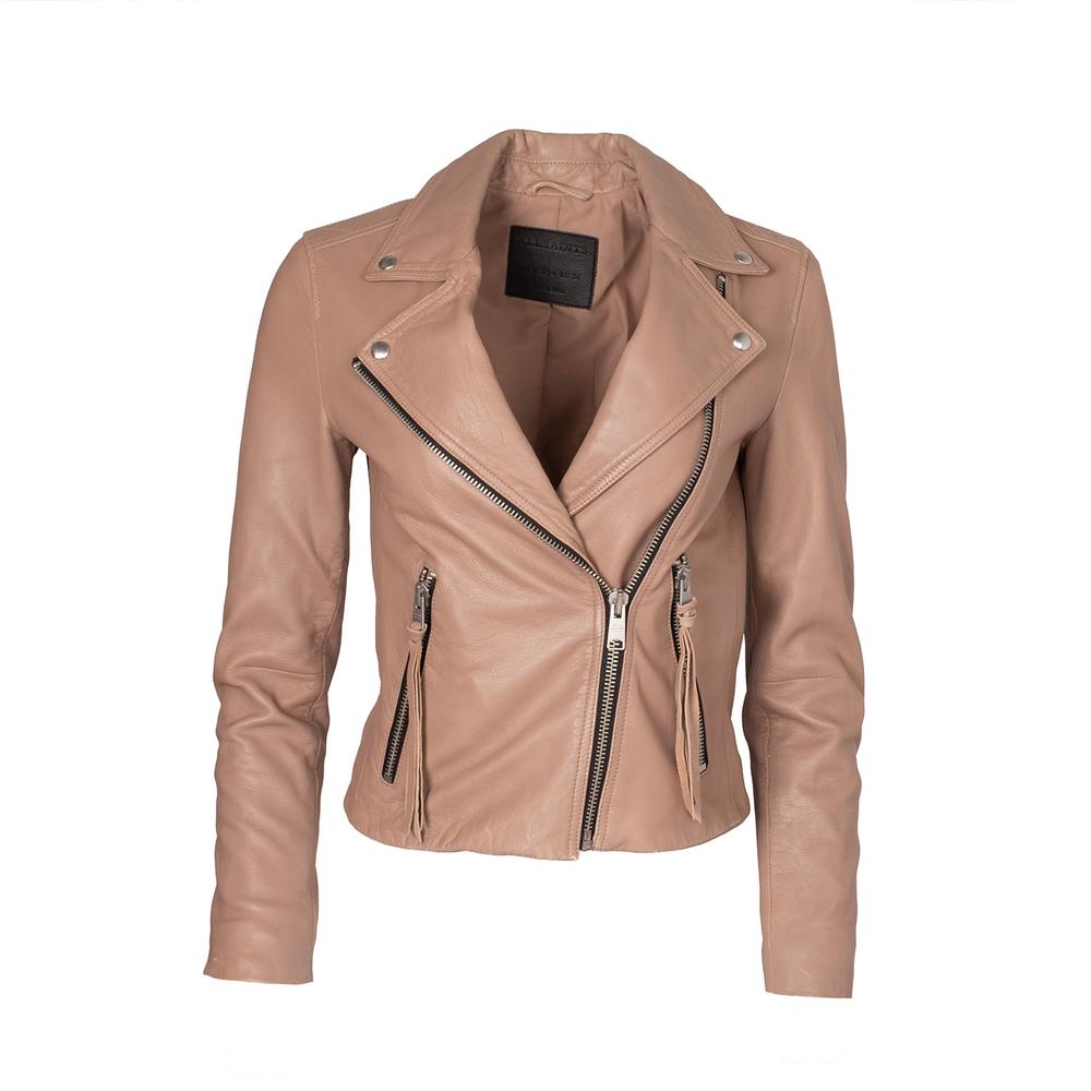 All Saints Size 4 Brown Leather Jacket