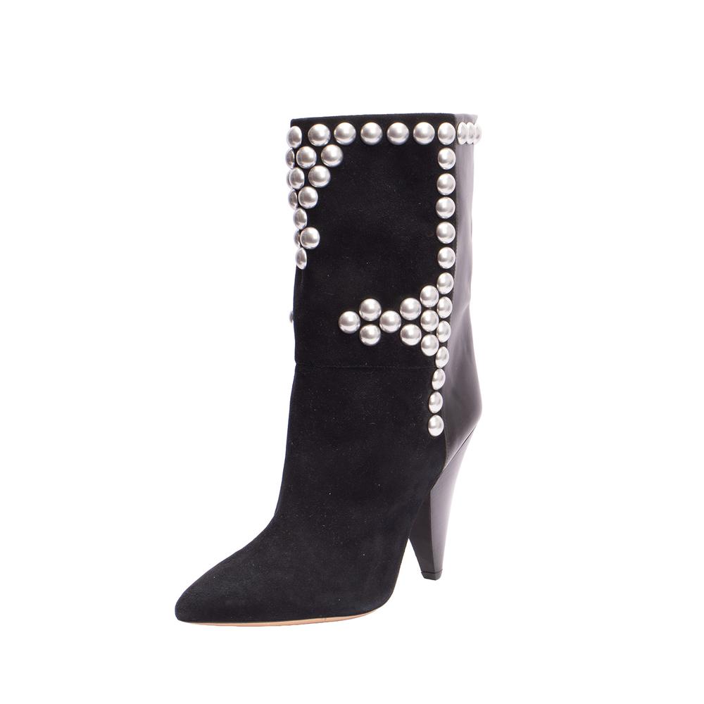 Isabel Marant Size 41 Black Stud Boots