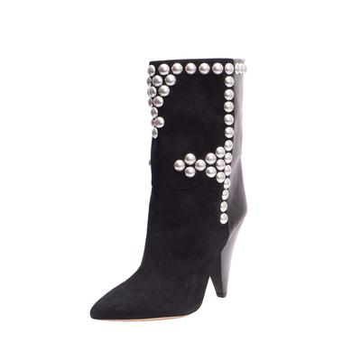 Isabel Marant Size 41 Black Stud Boots