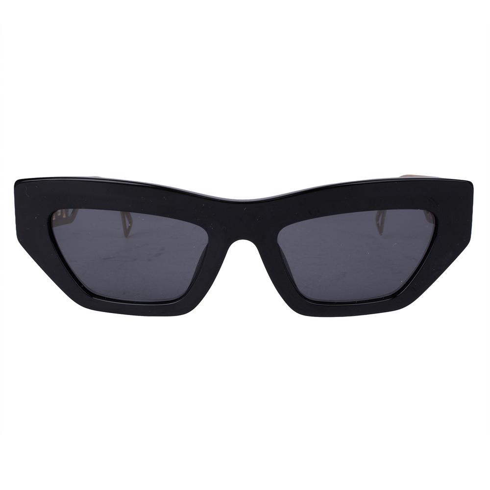 Versace Black Cutout Logo Sunglasses