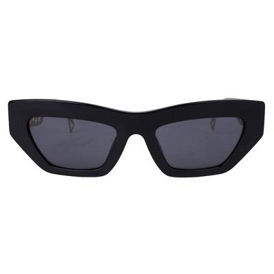 Versace Black Cutout Logo Sunglasses