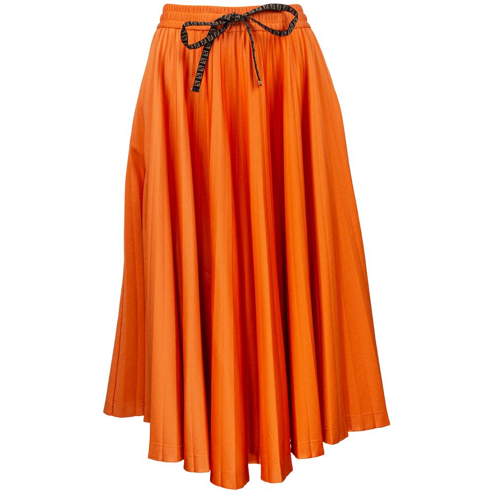 Fendi Size 40 Orange Skirt