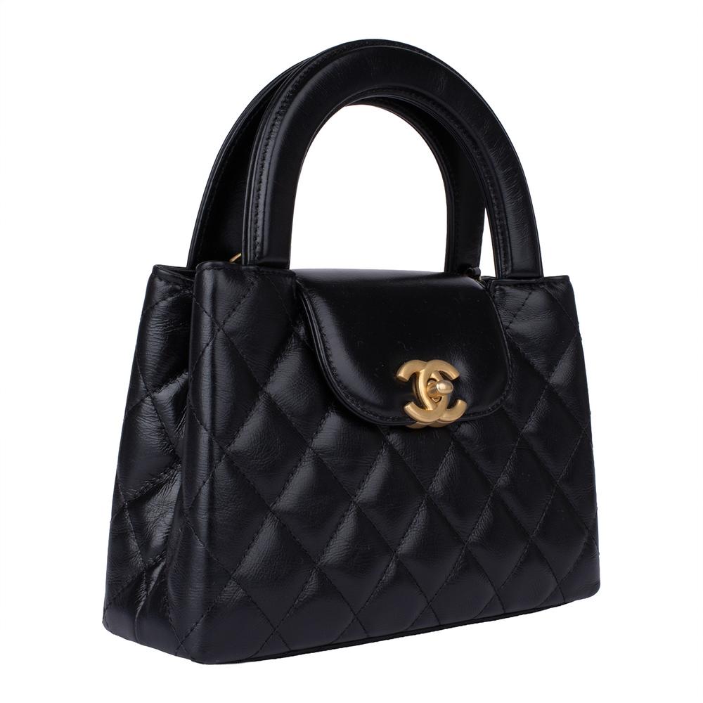Chanel Black Leather Mini Kelly