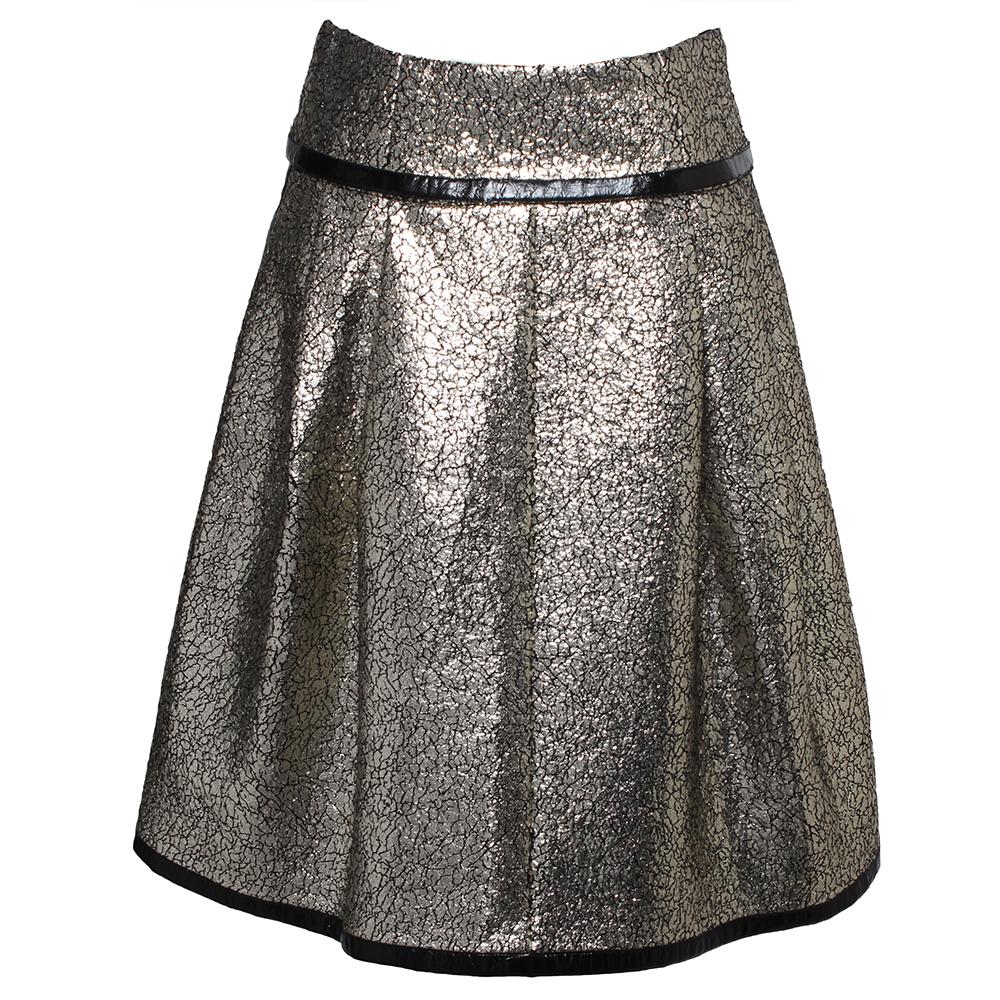  Chanel Size 36 Metallic Skirt