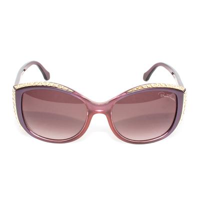 Roberto Cavalli Lavender Plastic Gold Trim Sunglasses