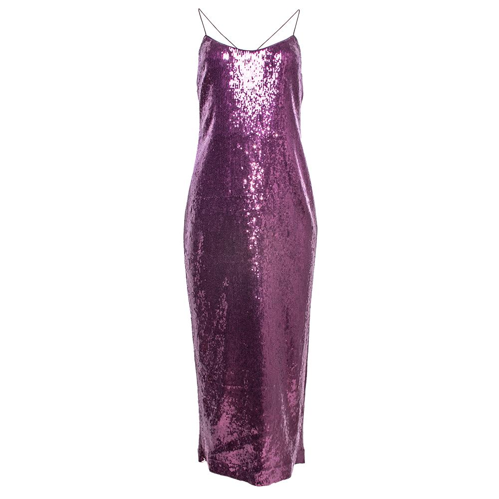  New Rachel Zoe Size 6 Purple Sequin Dress