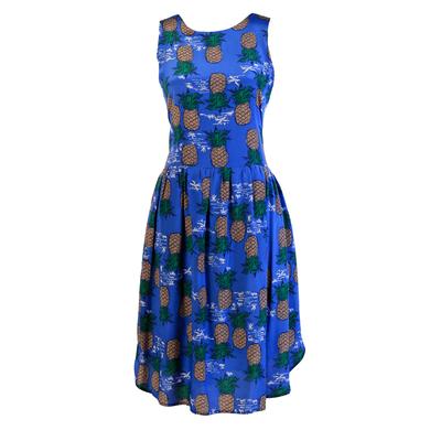 Sea Size 2 Blue Pineapple Pattern Dress